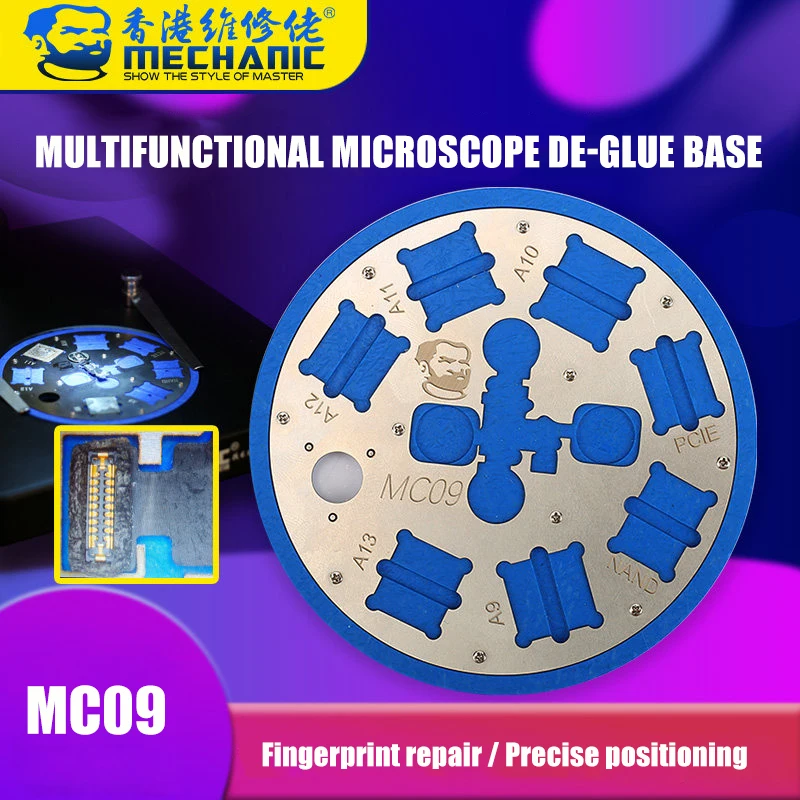 

Multifunctional Microscope Glue Removal Platform Fingerprint Sensor Repair Base for iPhone 6/6P/6SP/7/7P/8/8P/A9/A10/A11/A12/A13