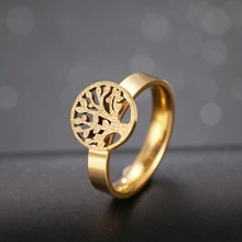 Классические кольца для женщин из нержавеющей стали, матовые кольца с узором, кольца на палец для девушек, Роскошные вечерние кольца на свадьбу, ювелирные изделия R5
