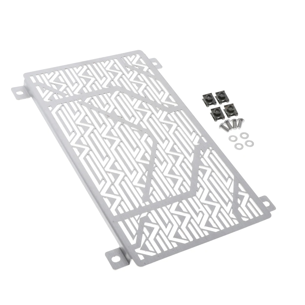 Motorcycle Radiator Grille Cover for KAWASAKI Ninja400 Ninja250 18~19 Silver