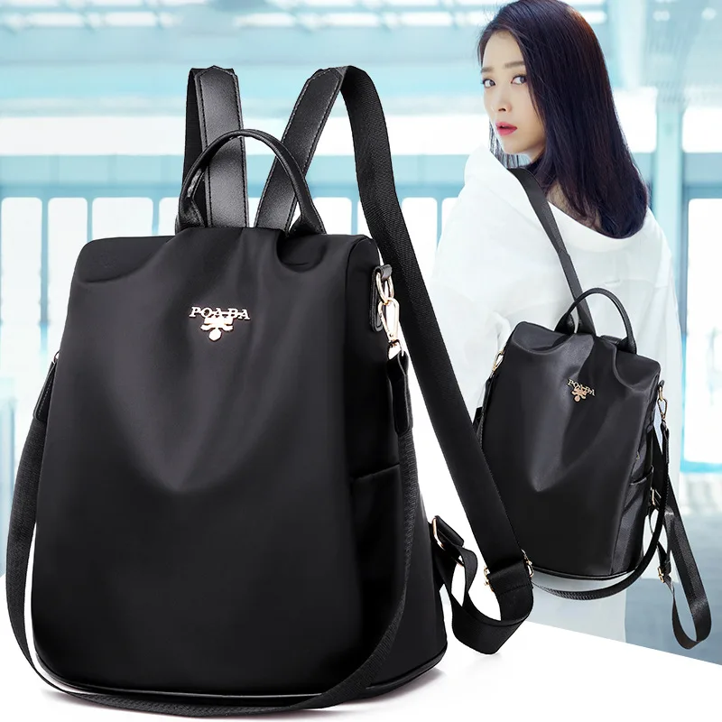

2019 New Style WOMEN'S Backpack Large-Volume Business Computer Bag Nylon Oxford Cloth Backpack
