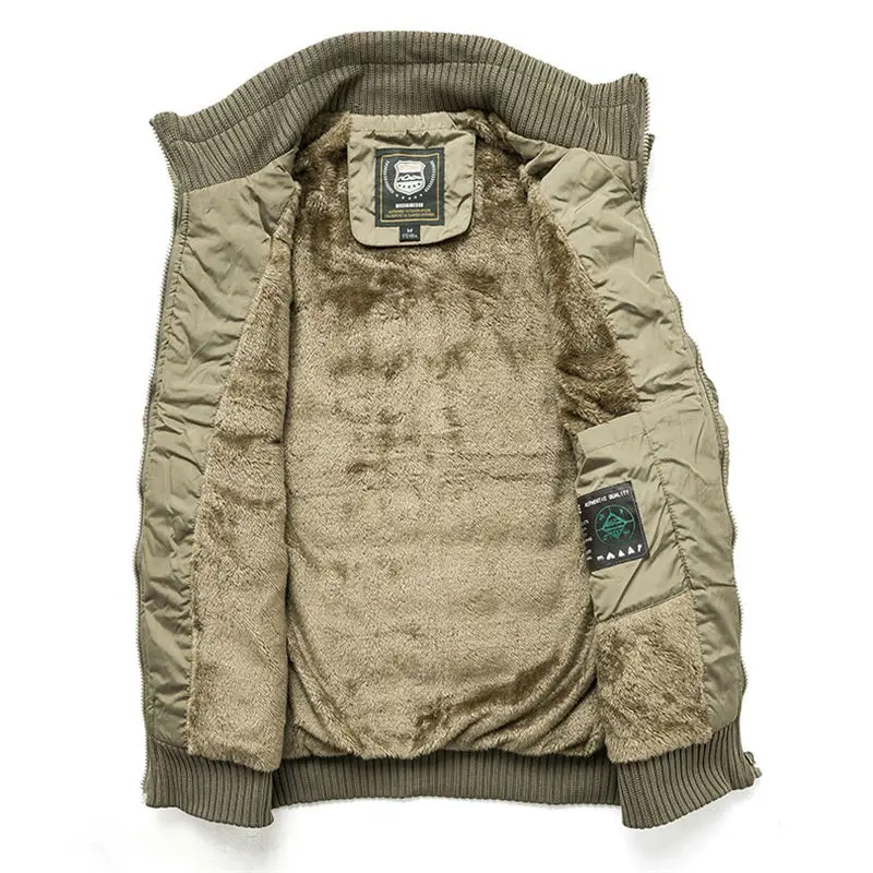 Nice Autumn Winter Men Vest Coat Warm Sleeveless Down Jacket VogueMen Stand Collar Vest Coat Fleece Waistcoat Big Size 5XL