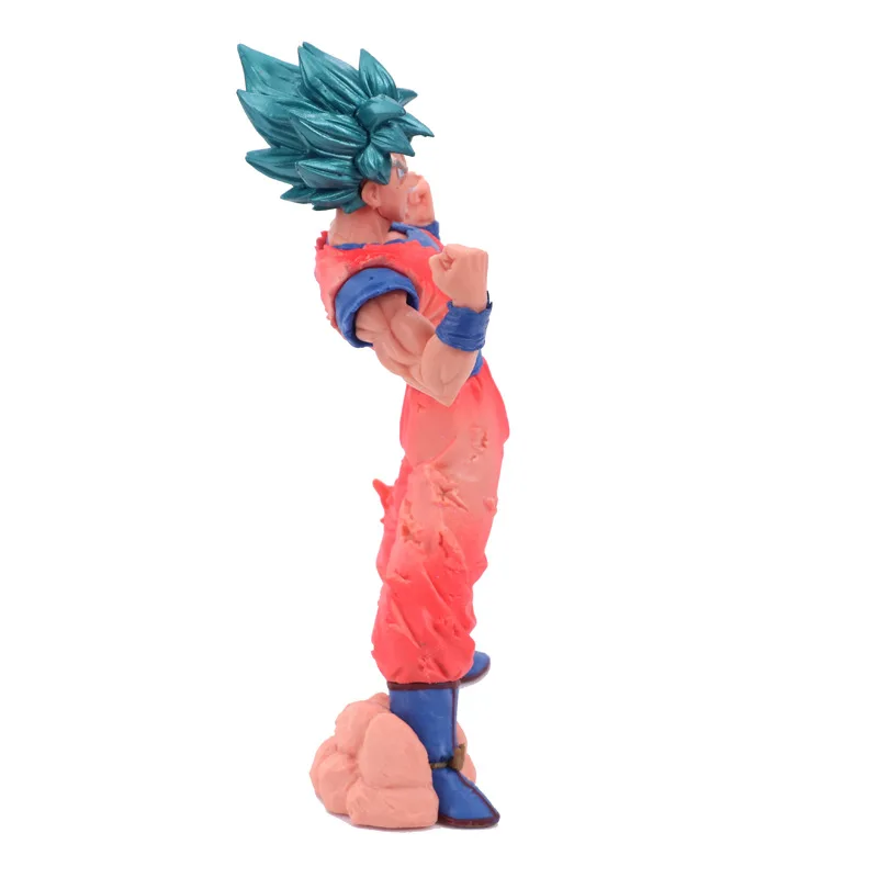 Аниме Гараж Комплект Модель qlz Супер Saiyan для крови Goku King удар ПВХ коробка украшения