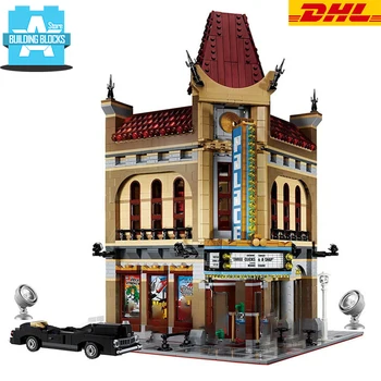 

In Stock Building Blocks City Street View Palace Cinema 10232 Bricks Toy for Kids Gifts