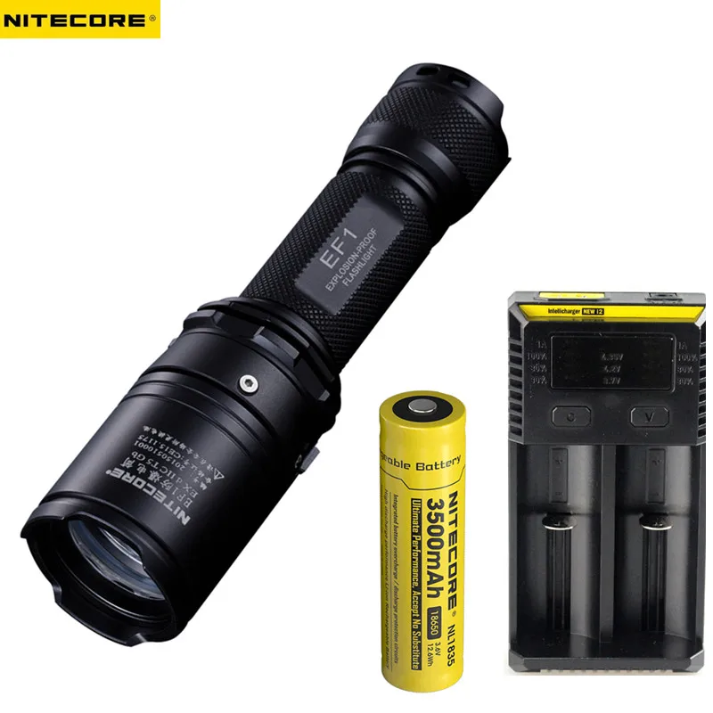 

NITECORE EF1 Explosion-proof LED Flashlight CREE XM-L2 U3 830LM Tactical Flashlight ProTorch Ex D II C T5 Gb by 18650 Battery