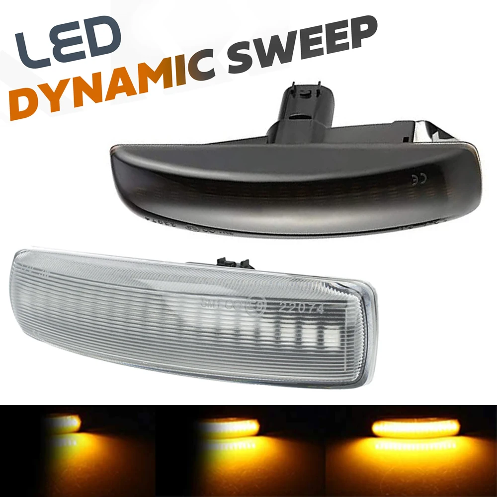 

LED Side Marker Light for Land Rover Discovery 3 4 Freeland 2 Range Rover Sport Dynamic Turn Signal Smooth Flowing Light OE plug