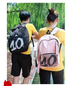 

High Capacity Women Digit Backpack Teenagers Waterproof All-match College Bag Ladies Leisure Outgoing Nylon Bags Mochila DF611
