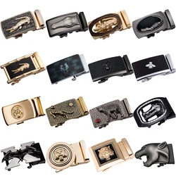 Liga fivela automática genuíno masculino cinto de cabeça fivela de cinto fivela automática para 3.5cm catraca cinto automático dibangu