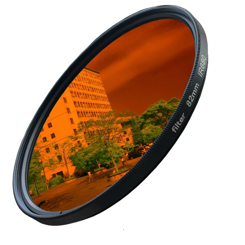 Lens Filter, Ir680, Ir720, Ir760, Ir850, Ir950, 52-82mm, 720nm, Fun