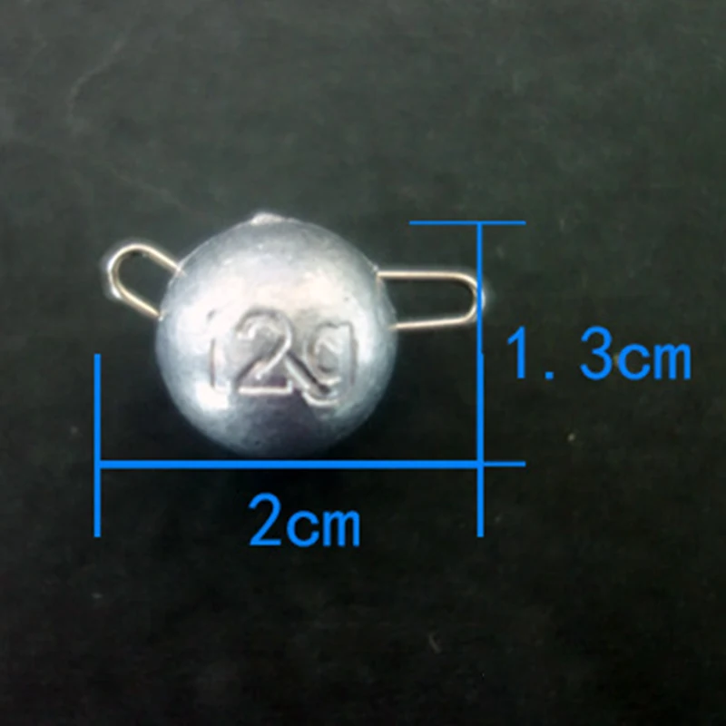 

10Pcs Fishing Lead Sinker Round Weights Fishing Gear Equipment 2g 4g 6g 8g 12g Drive The Bait Hook To Cast And Fix It