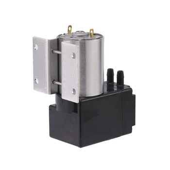 

1Pc Electric Mini Vacuum Air Pump High Pressure Suction Diaphragm Pumps 5L/Min 80Kpa DC 12V With Holder for Chemical Industry