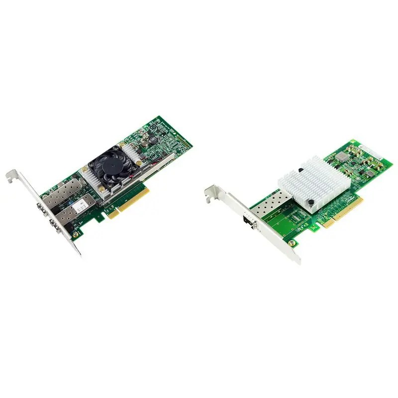 Сетевой чипсет PCI-E NIC 10 ГБ 1 комплект черная зеленая сетевая карта Ethernet 8X PCI Express |