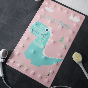 

Bathroom Mat Non Slippery Mats with Sucker Anti-Slip Anti-Bacterial Bath Mat Cartoon Bath Tub Shower Mat Waterproof Hollow Out