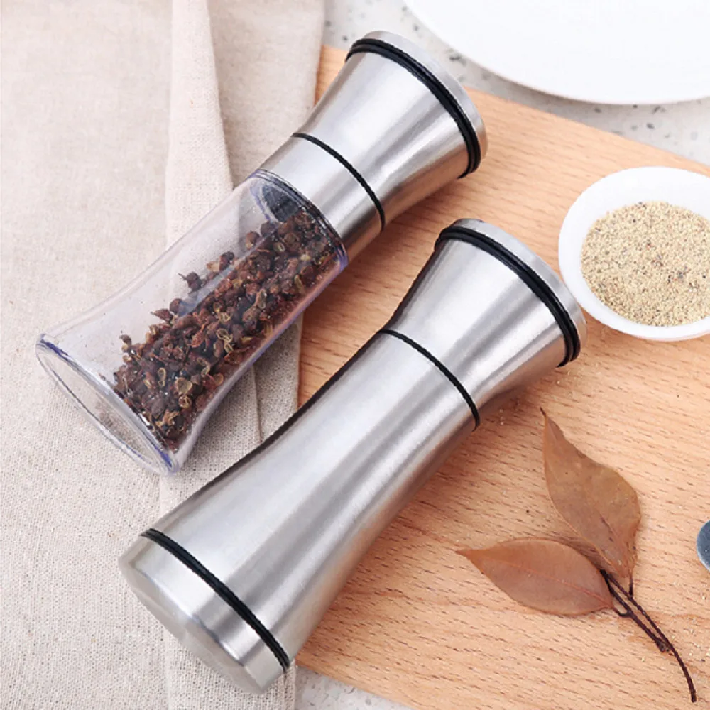 1pc New Stainless Manual Salt Pepper Mill Spice Grinder Muller Kitchen Tools Gadgets 3 Size