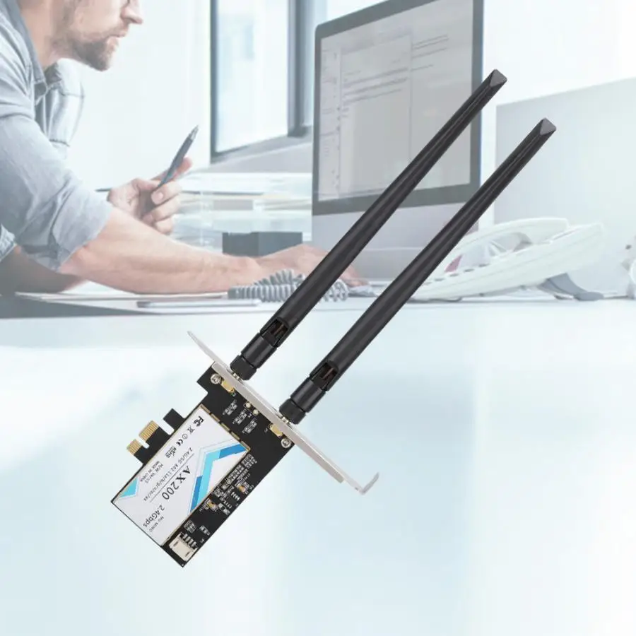 Для Intel AX200NGW 802.11ax WiFi6 2400M PCI-E настольная беспроводная сетевая карта с Bluetooth 5,0 горячая распродажа