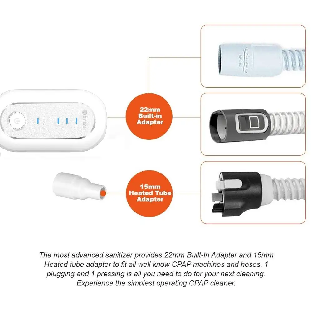 MOYEAH CPAP очиститель дезинфицирующее средство с герметичной сумкой стерилизатора и