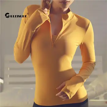 Long Sleeve Yoga Shirts Sport Top Fitness Yoga Top Gym Top Sports Wear For Women Push Up Running 4