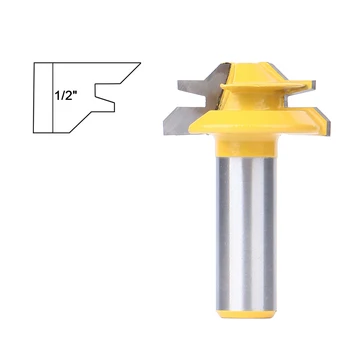 

1/2'' Shank 45 Degree Lock Miter Router Bit Tenon Cutter Milling Cutters For Wood Cutter Woodworking Tools trimming