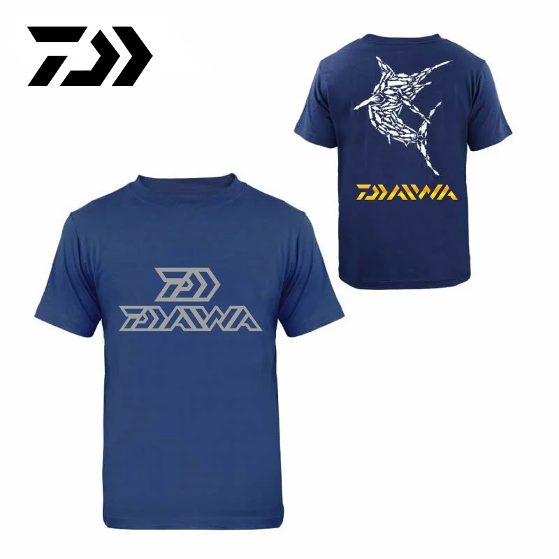 Daiwa Cawanfly Fishing T-shirt/ Fishing Clothing/ Outdoor Kleding Fishing Shirt Short Sleeve Sports Outdoor Fishing Wear for Men - Цвет: 1