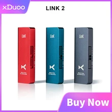xDuoo Link2 Portable Decoding Headphone Amplifier ESS8118EC DSD256 HD HiFI Decoder Type C DAC Bass Boost with 150mW Amplifier