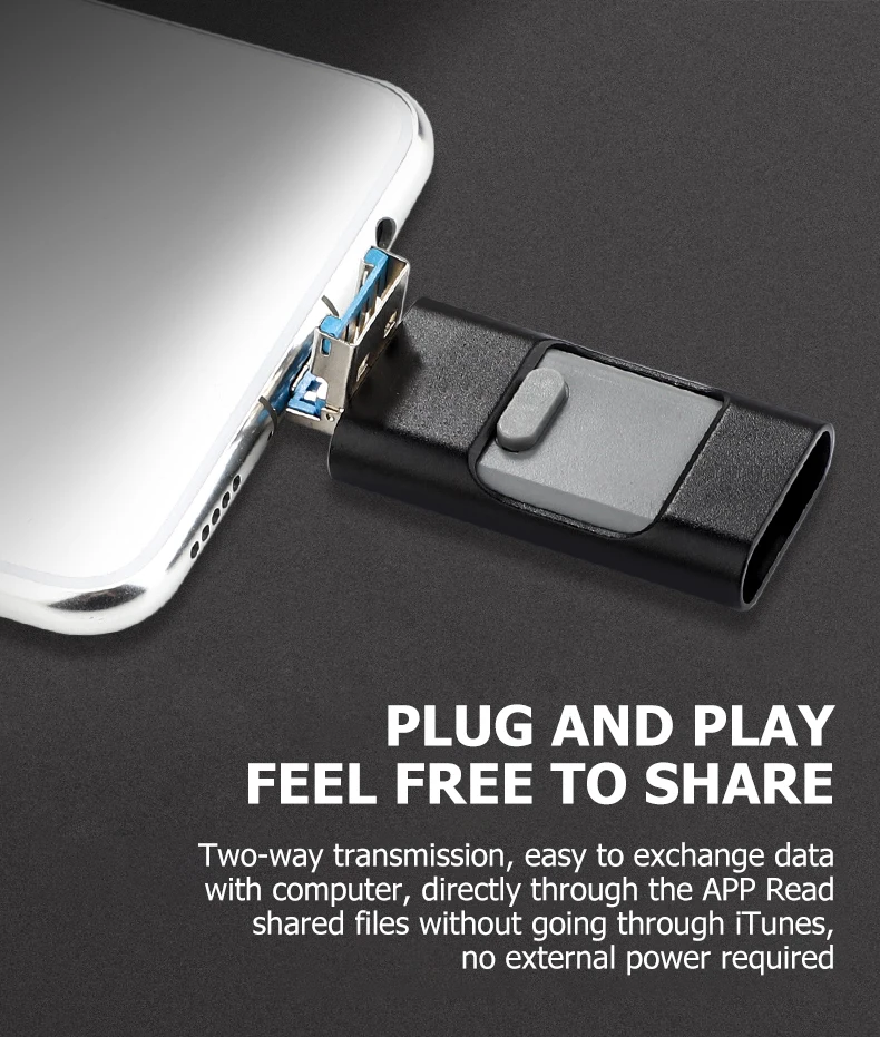 USB флэш-накопитель для iPhone X/8/7/7 Plus/6 Plus/6s/5/SE/ipad OTG флеш-накопитель HD флеш-накопитель 32 Гб 64 Гб 128 ГБ 256 ГБ флэш-накопитель usb 3,0