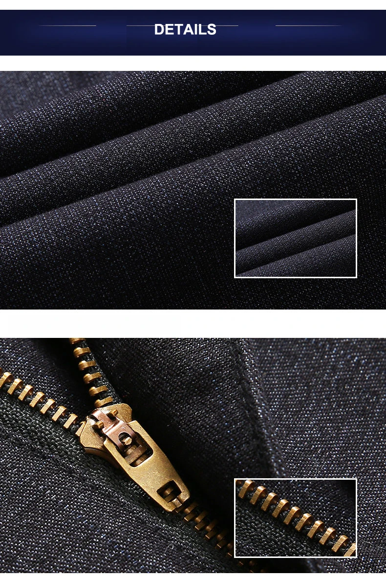 men blazer Autumn Winter New Men's Slim Casual Pants Fashion Business Stretch Thicken Trousers Men Brand Solid Pant Black Navy Man Big Size casual blazer