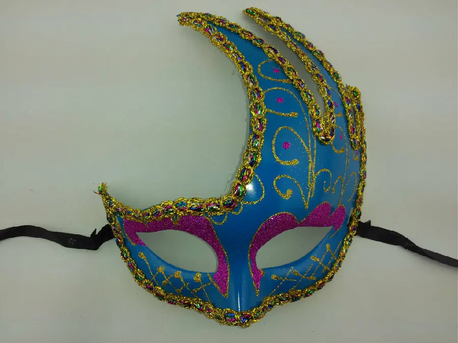 Venice Mask Christmas New Year's Day Makeup Dance Mask Women's Half Face Side Face Ball Nightclub