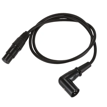 

Right Angle Male to Female XLR Cable, Microphone Cord, DMX Signal Wire Cord for Equilibrium / Mixer / Amplifier (1 Meter = 3.2 F