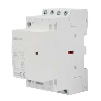 

4P 25A 220V 50Hz Mini Household AC Contactor DIN Rail Mounting Household ac Modular contactor