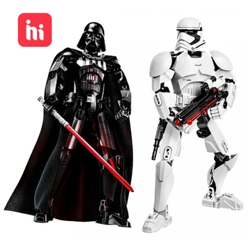 

Star Wars Buildable Figure Stormtrooper Darth Vader Kylo Ren Chewbacca Boba Jango Fett General Grievou Action Figure Toy for Kid