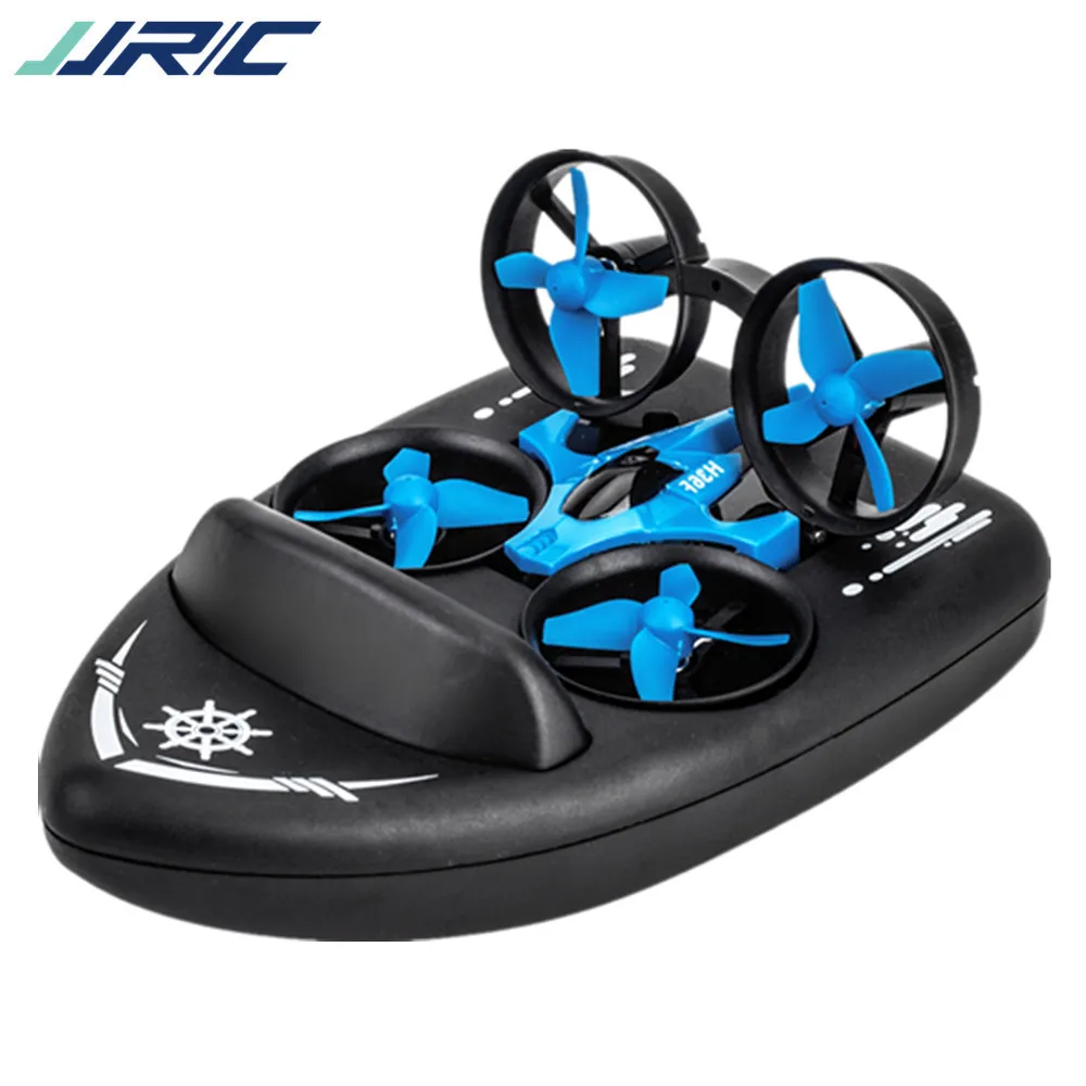 JJRC H36F 3-в-1 Triphibian дрона с дистанционным управлением 2 4G 4CH 6-Axis Gyro RC вертолет 3D флип