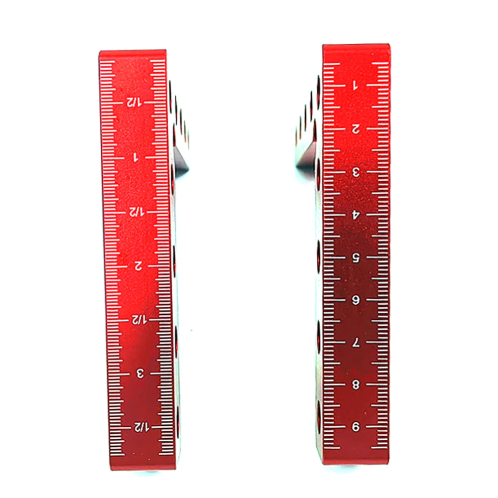 Woodworking 90 Degrees L-Shaped Auxiliary Fixture Right Angle Positioning Ruler Splicing Board Fixing Clip Measuring Tool