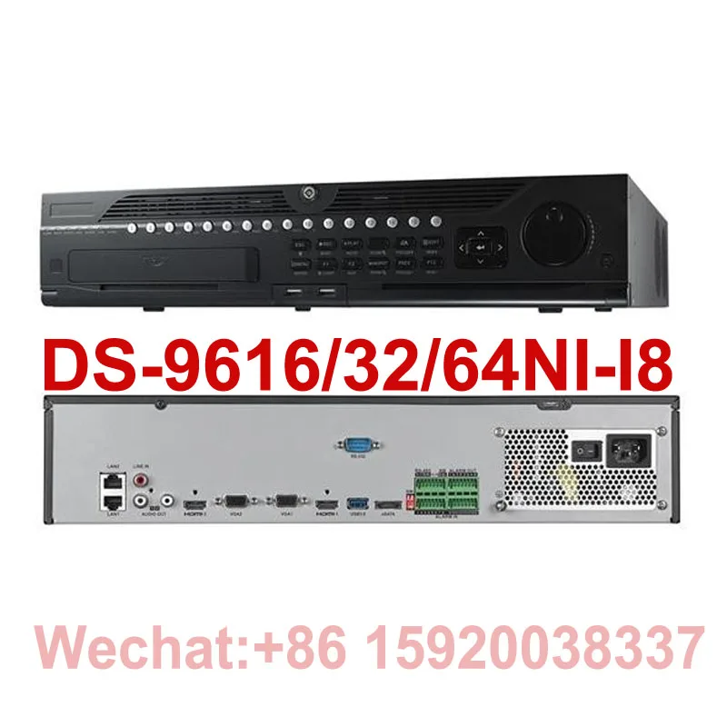 DS-9632NI-I8 DS-9664NI-I8 английская версия NVR 64CH 32ch Поддержка камеры до 12MP 8SATA для 8HDDs HMDI1 до 4K NVR
