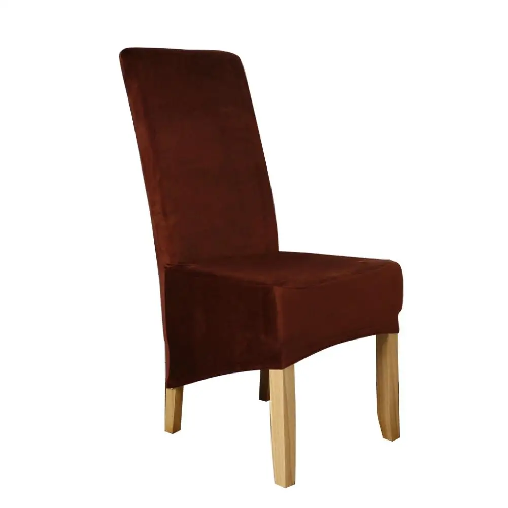 Чехлы на кресла стрейч бархат обеденный стул Slipcovers спандекс плюшевый чехол на стул для ресторана столовой