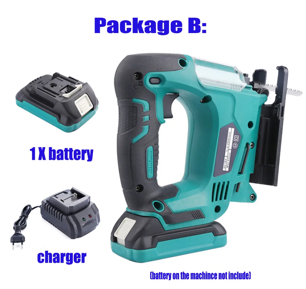cordless Jig saw Scroll saw With Blade, Adjustable Speed Jigsaw DC Power Tool