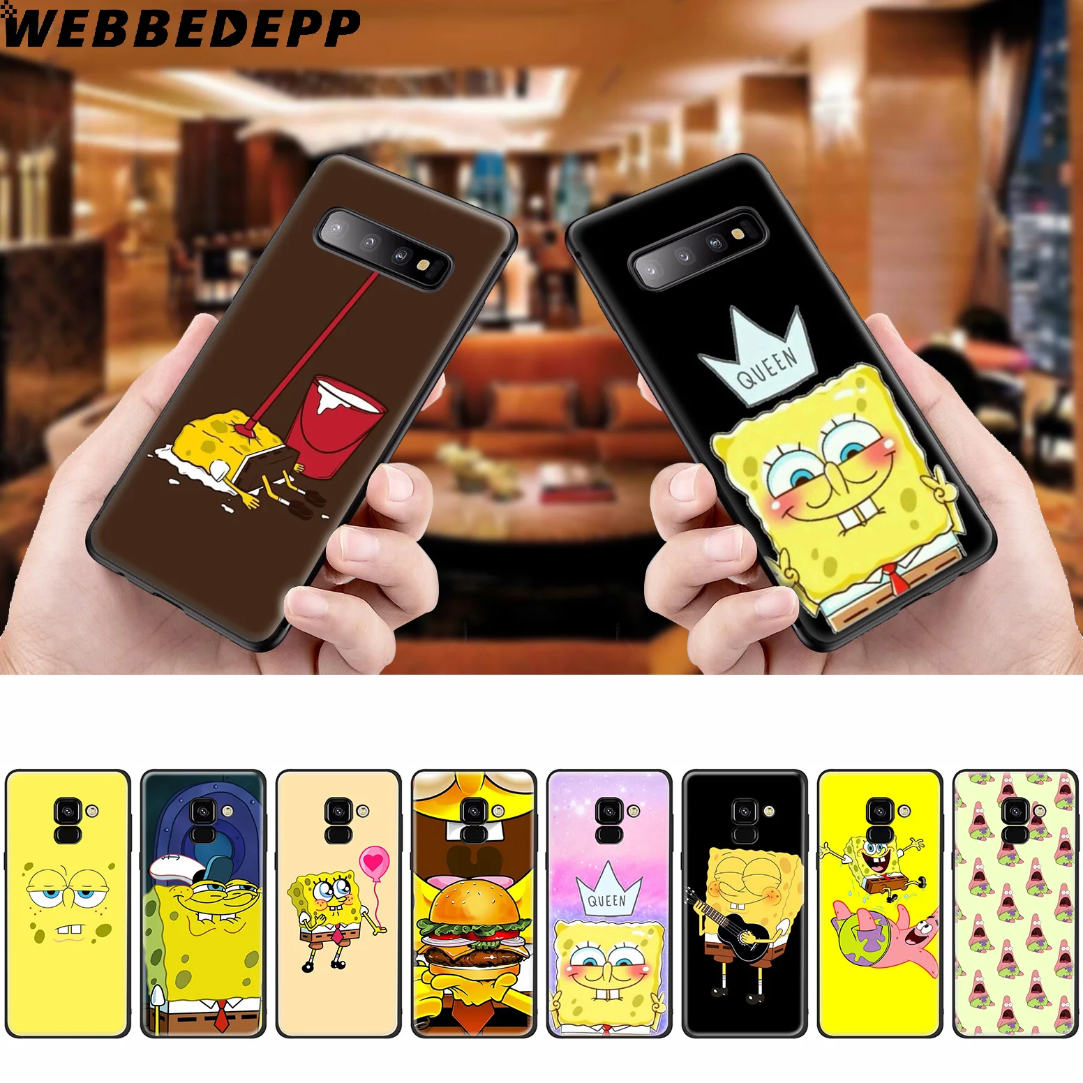 SpongeBob Sponge Bob Soft Case for Samsung Galaxy A50s A40s A30s A20s A10s Phone Cover TPU |