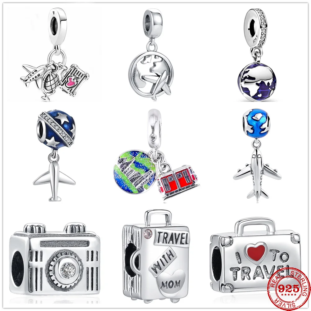 Новинка искусственные серебряные подвески для отпуска самолета сумки