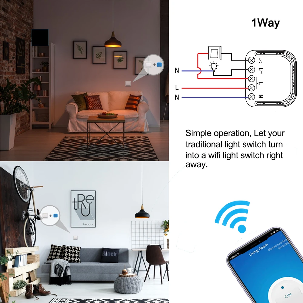 Умный пульт дистанционного управления Wifi переключатель мини розетка ewelink беспроводной Таймер смарт-переключатель пульт дистанционного управления розетка совместима с Alexa