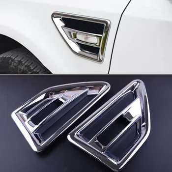 

beler ABS 2Pcs Chrome Side Air Intake Vent Cover Trim Fit for Land Rover Freelander 2 LR2 2008-2010 2011 2012 2013 2014 2015