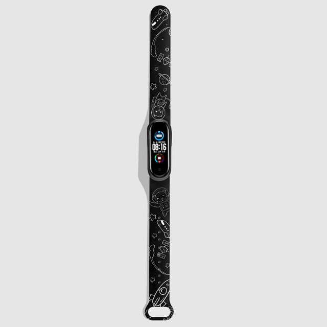 Pattern Bracelet for Xiaomi Mi Band 3 4 5 6 Strap Cartoon Silicone Watch Band Strap for Xiaomi Miband 5 6 Watchband