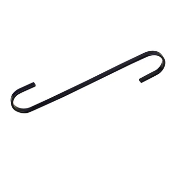 

S Shaped Hooks Heavy-Duty Rustproof Iron Black S Type Hooks for Pots Pans Bags Towels