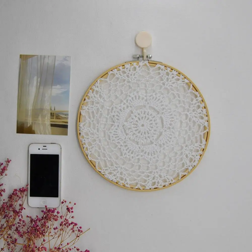 

Handmade Macrame Pendant Wedding Decoration Bohemian Tapestry LivingRoom Bedroom Wall Decoration Sweet Home No.B046 Diameter23cm
