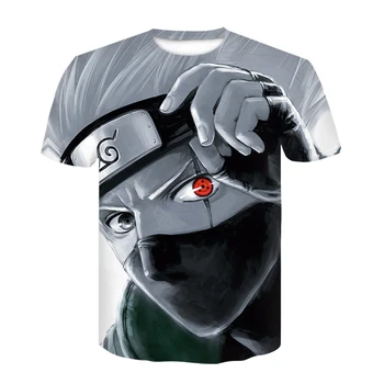 

2020 Summer New Japan Anime Naruto Uchiha Sasuke Itachi 3D T Shirt Male O-Neck Cartoon Tee Tops Men/Women Cool Harajuku Clothes