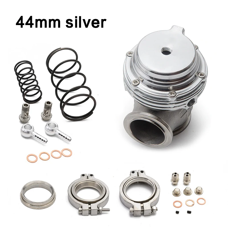 Kit Abrazaderas Banda V Para Wastegate TiAL 44mm | Incluye Tornillos Y Sellos | Nunsu Automotive | Acero Plateado