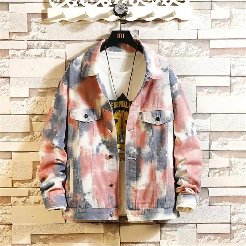 pink camo jean jacket