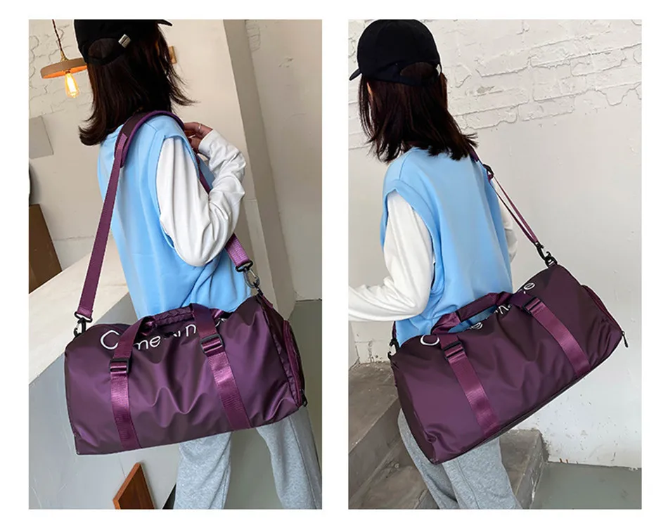 Outdoor Travel Sports Fitness Large Capacity Shoulder Bag Wet And Dry Separation Swimming Waterproof Handbag Leisure Cross Bag