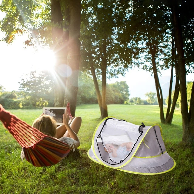 Folding Baby Beach Tent Mini Breathable Zippers Mosquito Net Playhouse Play Tent for Kids Children Indoor Outdoor Room House 5