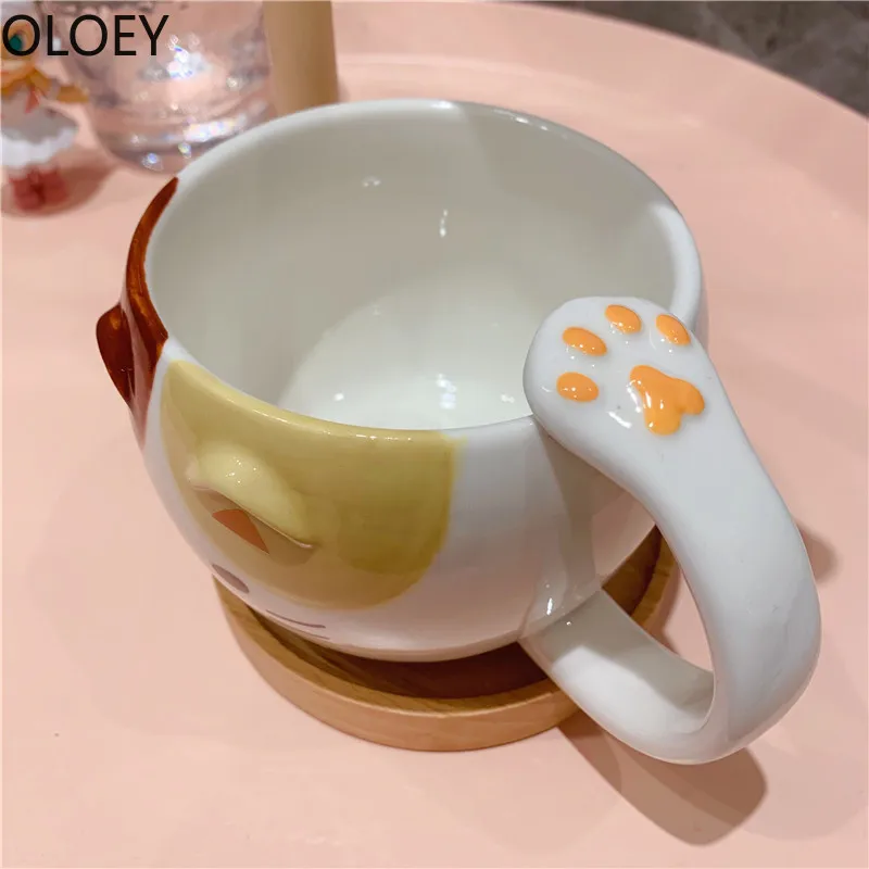 Кофейные кружки с милым котом керамическая чашка для молока завтрака воды