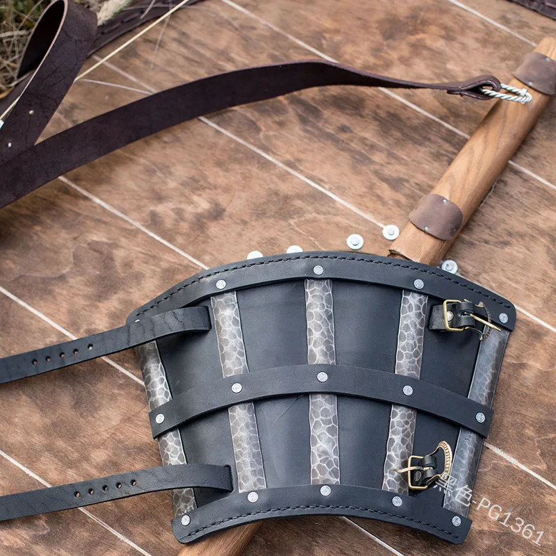 Vikings Европейский Восстанавливающий Древние Пути Крест заклепки повязки гаунтлет браслет кожаный старинный браслет для мужчин Wom