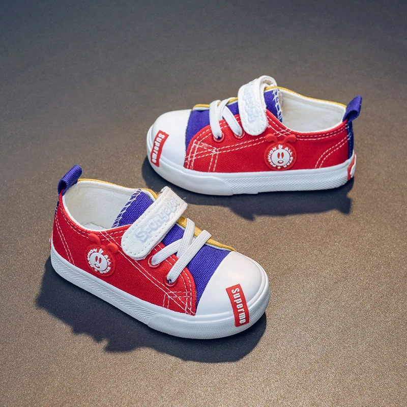 

New Style Baby CHILDREN'S Shoes Canvas Shoes Girls BOY'S Low Top Spring And Autumn Casual Soft-Sole Breathable Sneakers Fashion