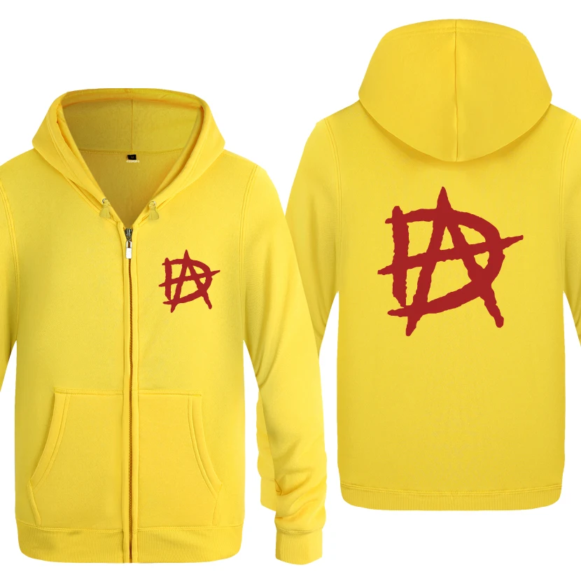 Dean Ambrose DA LOGO толстовки мужские мужские флисовые кардиганы на молнии толстовки с капюшоном